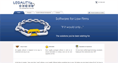 Desktop Screenshot of legalitysoftware.com