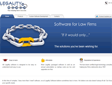 Tablet Screenshot of legalitysoftware.com